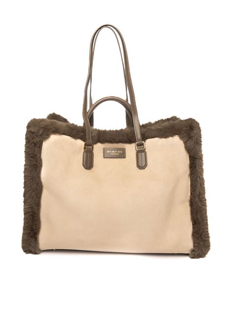 borsa a mano athena beige MY-BEST BAG | 1014NSWATHENA-BARON